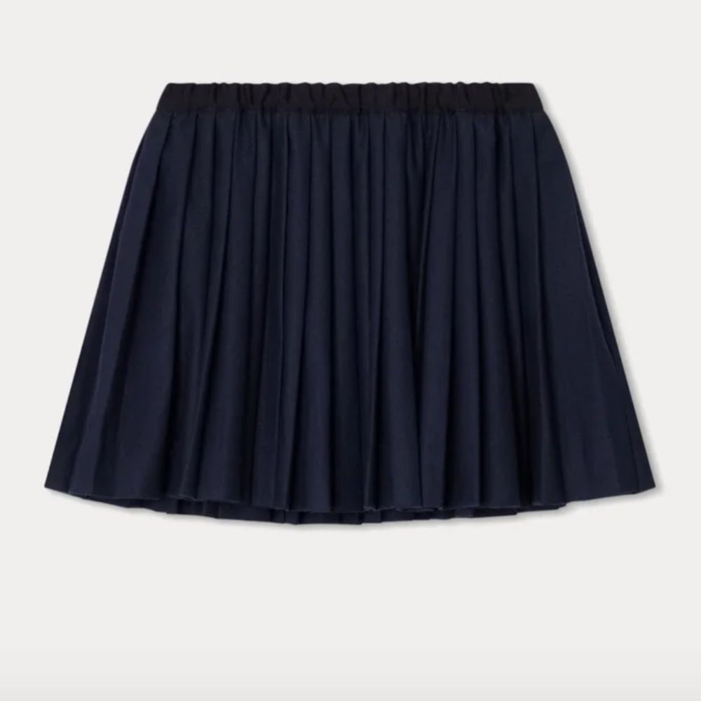 Tartine et Chocolat Navy Pleated Girls' Skirt